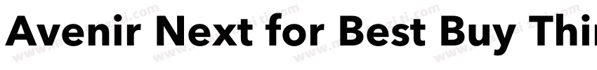 Avenir Next for Best Buy Thin字体转换